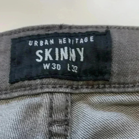 Urban  Heritage Midrise Skinny Gray Jean - Picture 4 of 5